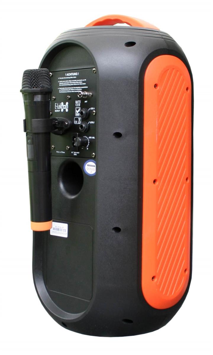 EL808214 E-Lektron EL214-P tragbare Bluetooth Partybox mit Lichtshow