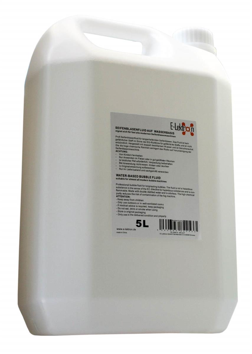 EL160615 E-Lektron BFL5-P Seifenblasenfluid Kanister 5L