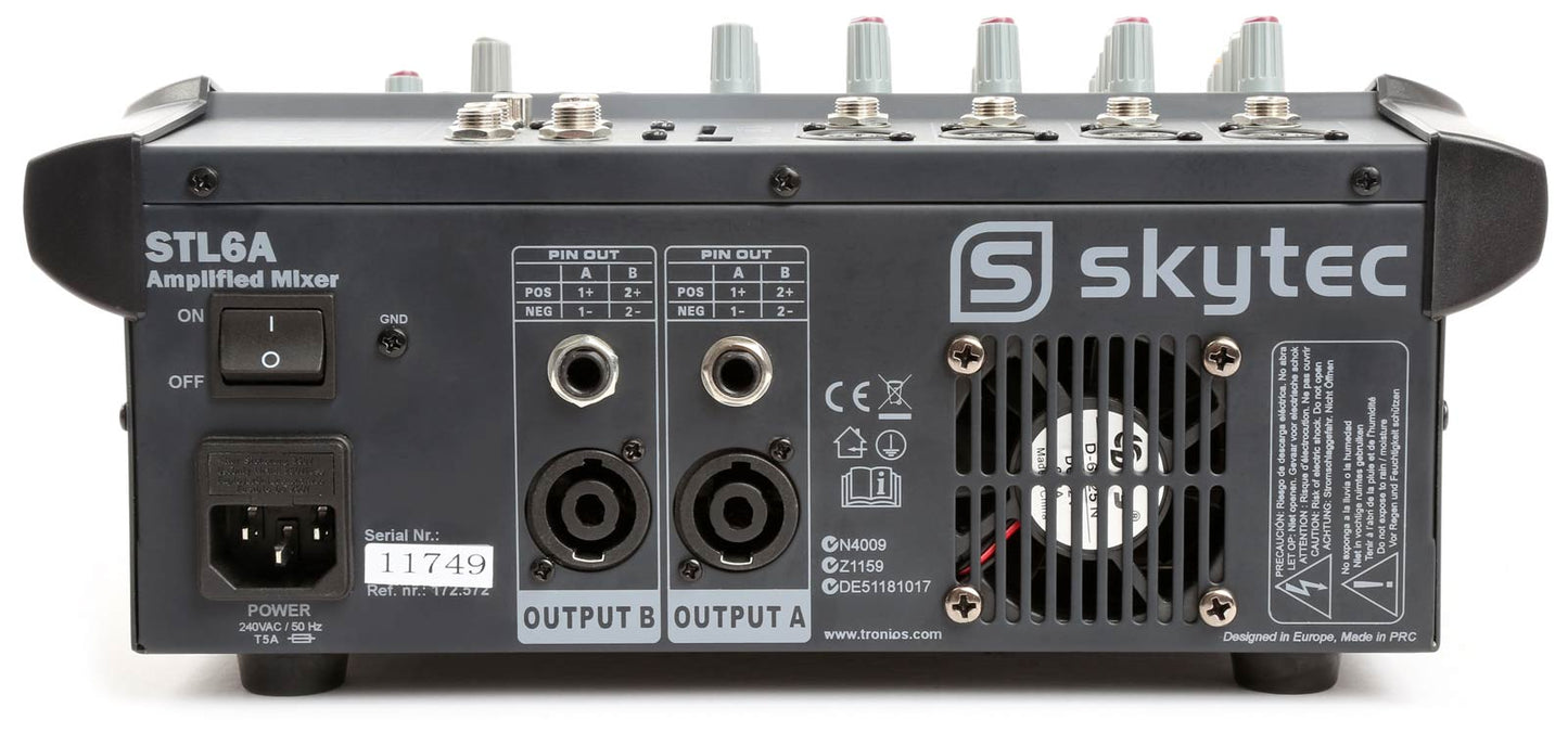 EL172572 Skytec STL6A Live PA Power Mixer