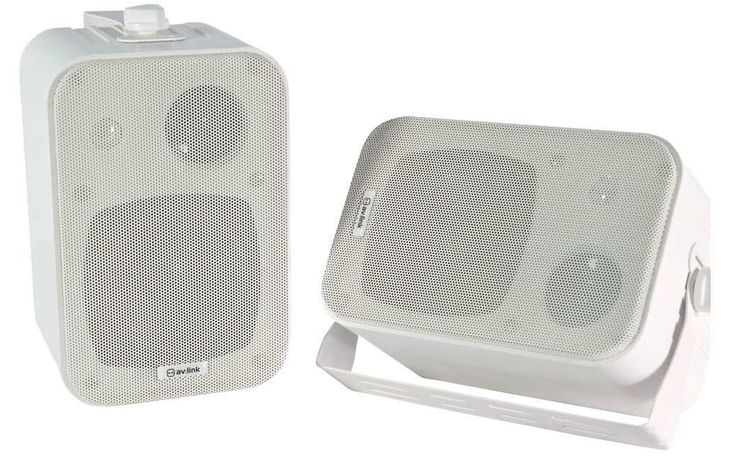 EL100006 av:link B30-W Kompakt stereo Lautsprecherpaar Weiß