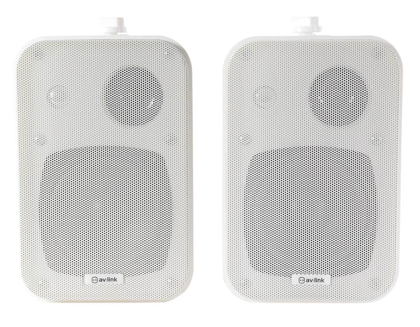 EL100006 av:link B30-W Kompakt stereo Lautsprecherpaar Weiß