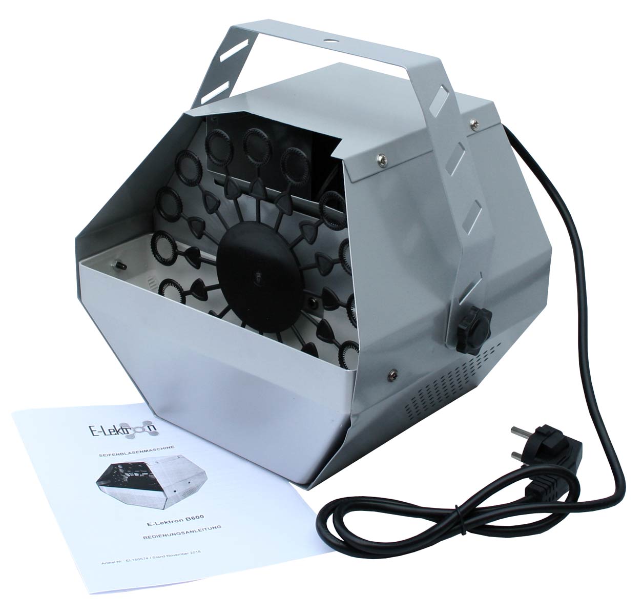 EL189818 E-Lektron B600 Seifenblasenmaschine inkl. 5L Fluid