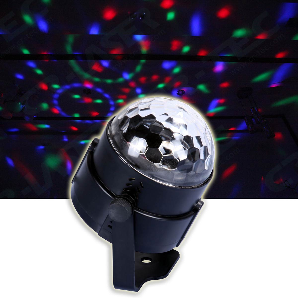 EX453522 E-Lektron MT-301S LED Discokugel Lichteffekt-Satz 4 Stück