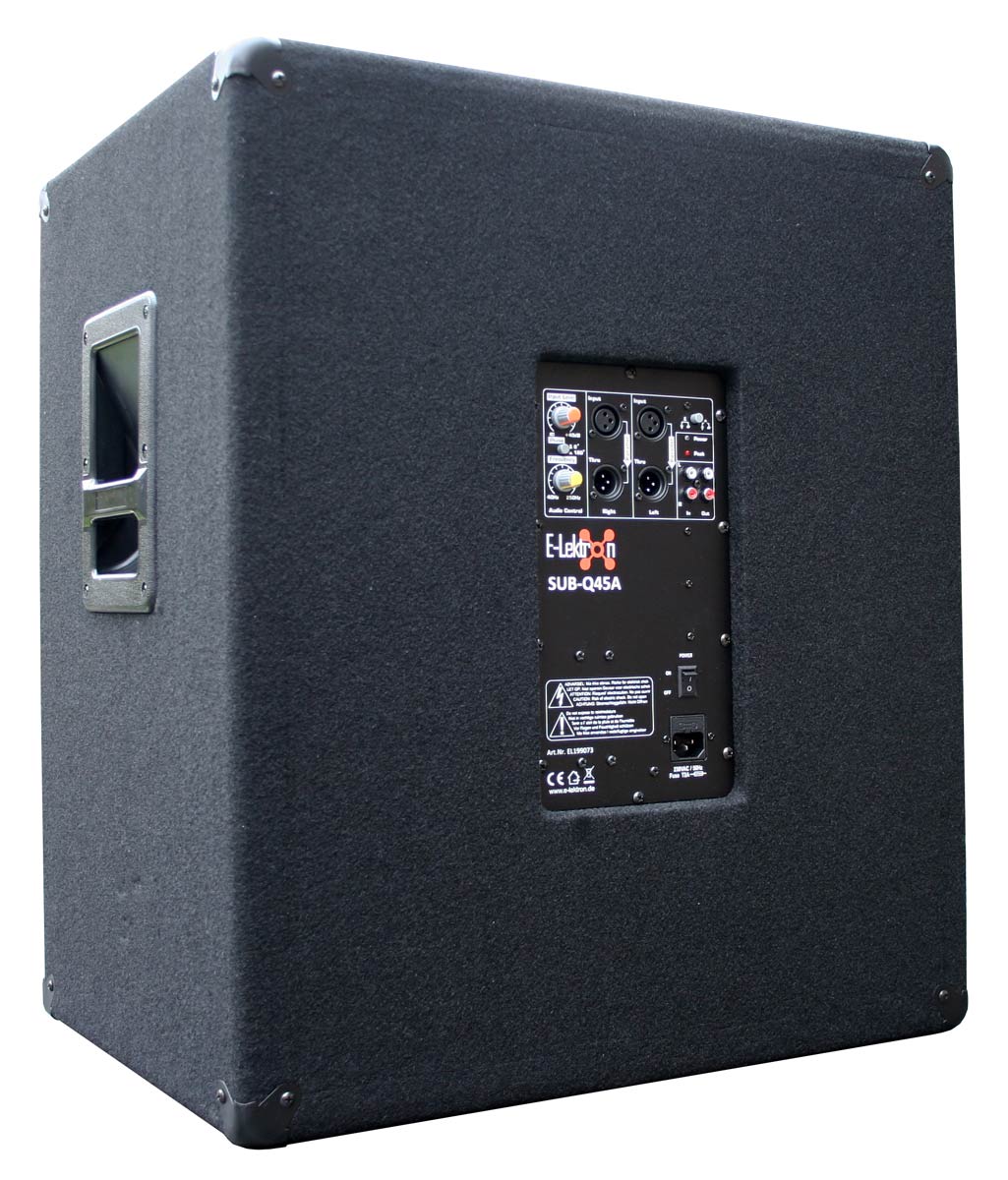 EL299073 E-Lektron SUB-Q45A Aktiv PA Subwoofer Paar