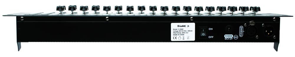 EL154069 E-Lektron C-384C DMX Controller Lichtsteuerpult 24x16 Kanal