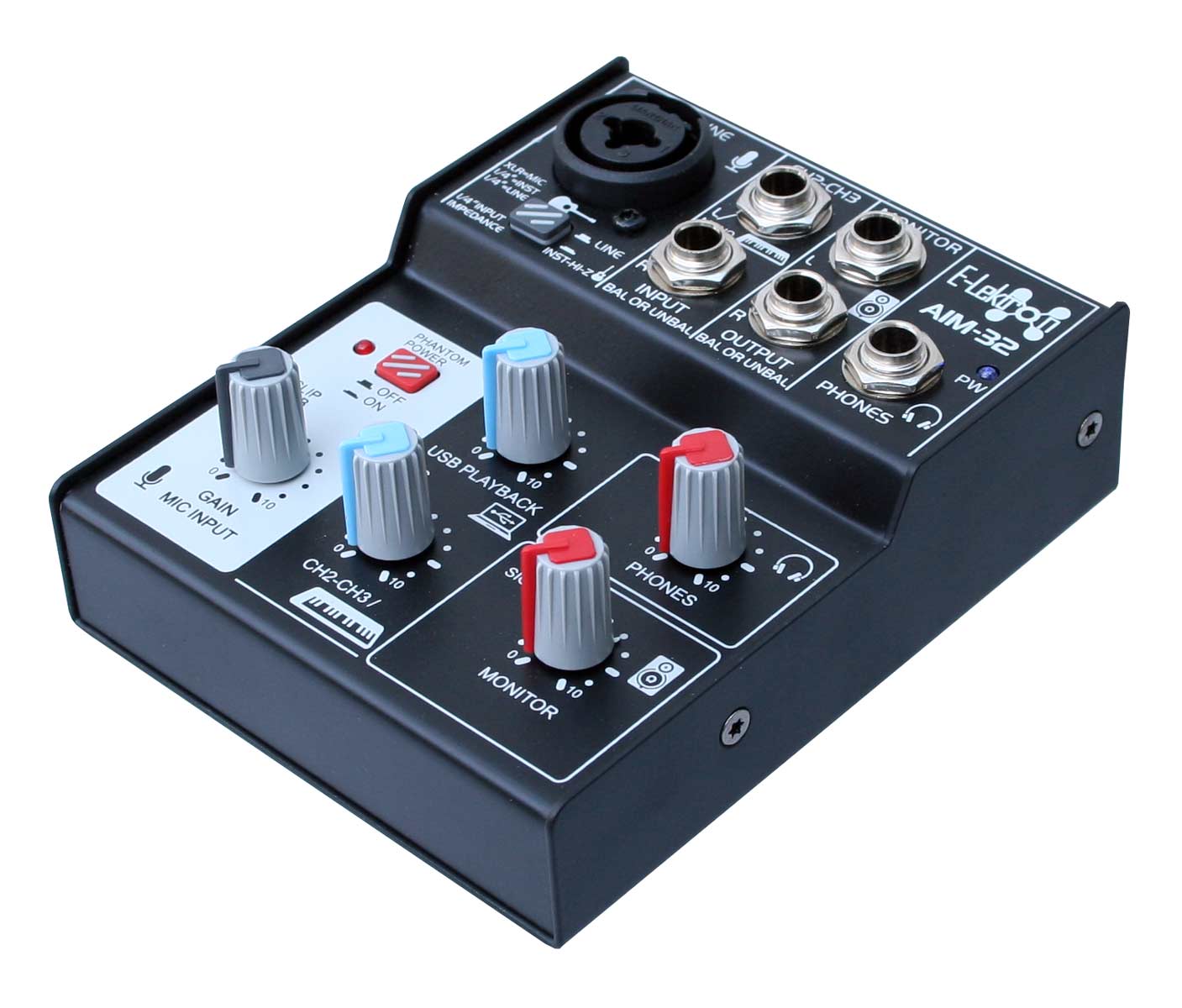 EL172601 E-Lektron AIM-32 Audio Mixer USB-Interface