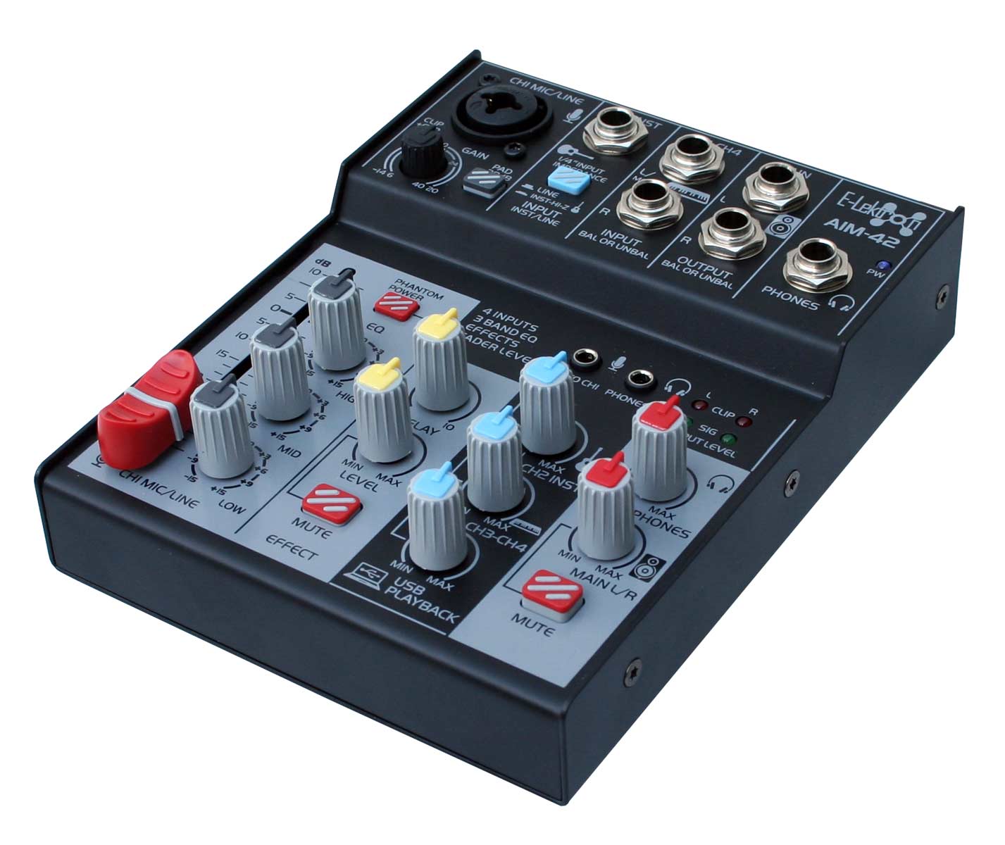 EL172604 E-Lektron AIM-42 Audio Mixer USB-Interface