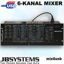 BB172880 6-Kanal Mischpult JBSystems MIX6USB - B-WARE