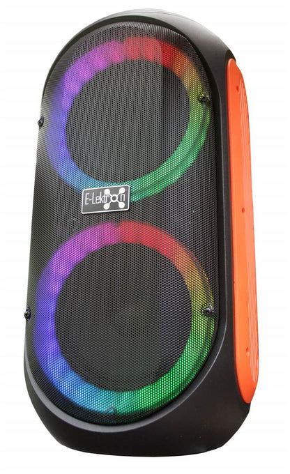 EL808214 E-Lektron EL214-P tragbare Bluetooth Partybox mit Lichtshow