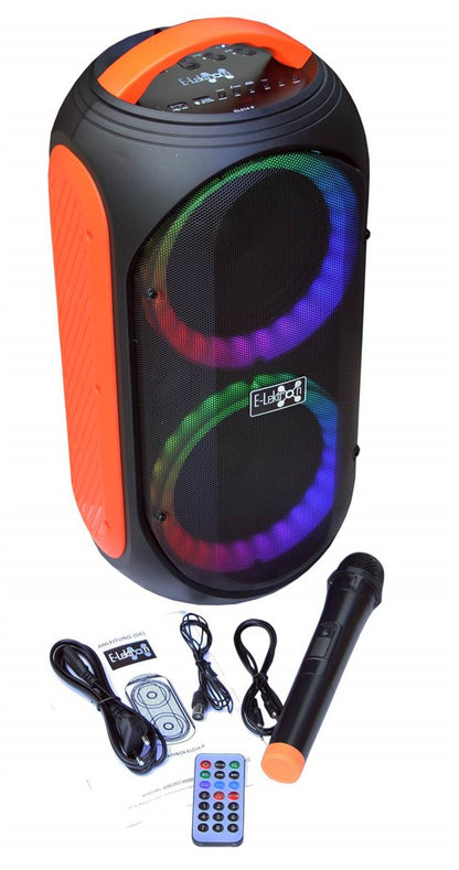 EL808214 E-Lektron EL214-P tragbare Bluetooth Partybox mit Lichtshow