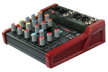 EL172632 E-Lektron A28-DSP Live Mischpult 2-Kanal + Stereo AUX/BT USB-Interface