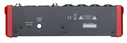 EL172635 E-Lektron A48-DSP Live Mischpult 4-Kanal + Stereo AUX/BT USB-Interface
