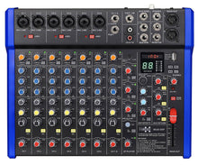 EL172638 E-Lektron B628-DSP Live Mischpult 6-Kanal + Stereo AUX/BT USB-Interface