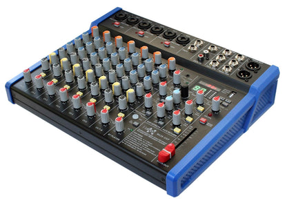 EL172638 E-Lektron B628-DSP Live Mischpult 6-Kanal + Stereo AUX/BT USB-Interface