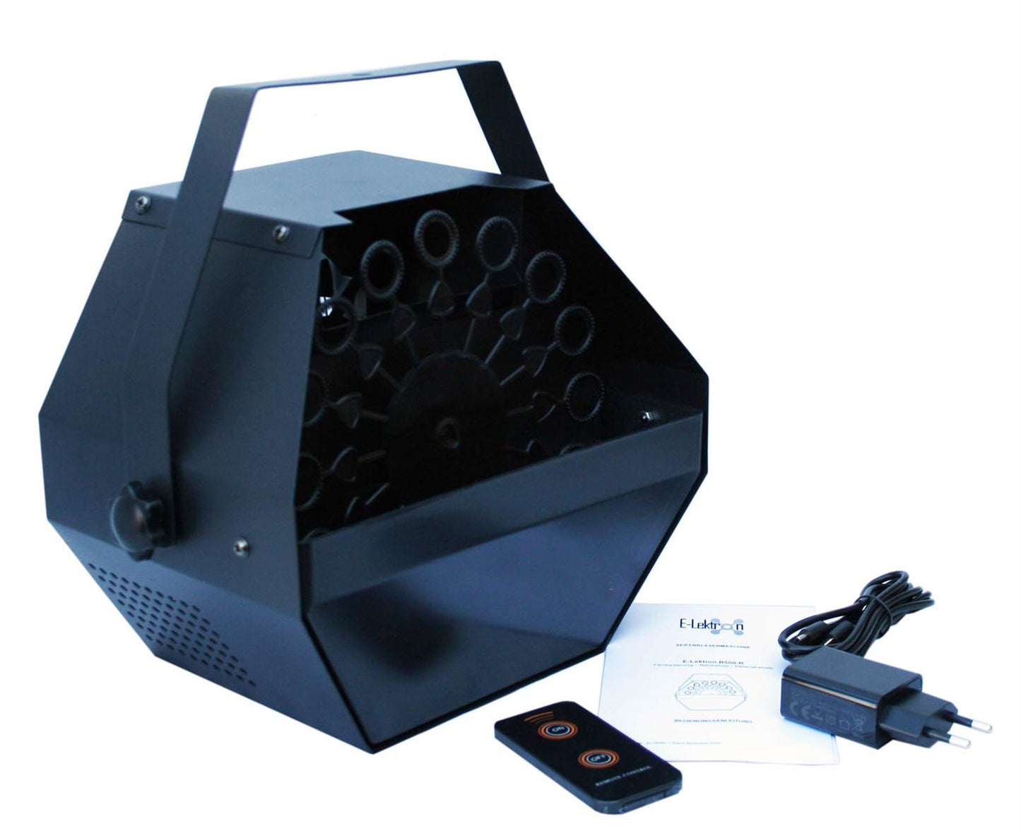 EL189063 E-Lektron B500-R Seifenblasenmaschine mit Fernbedienung inkl. 1L Fluid