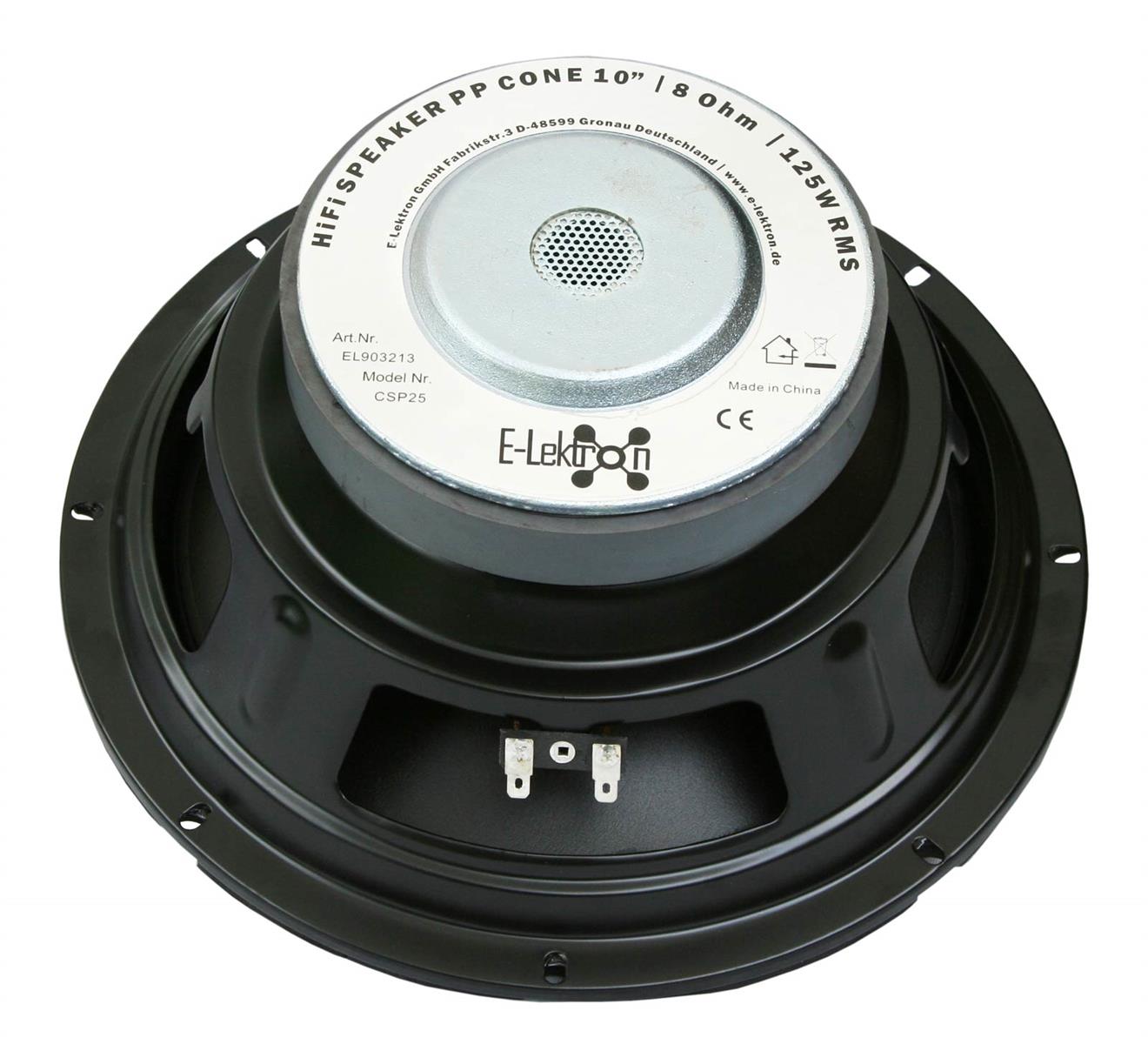 EL903213 E-Lektron CSP25 HiFi Chassis Lautsprecher 8 Ohm / 25cm / 125W