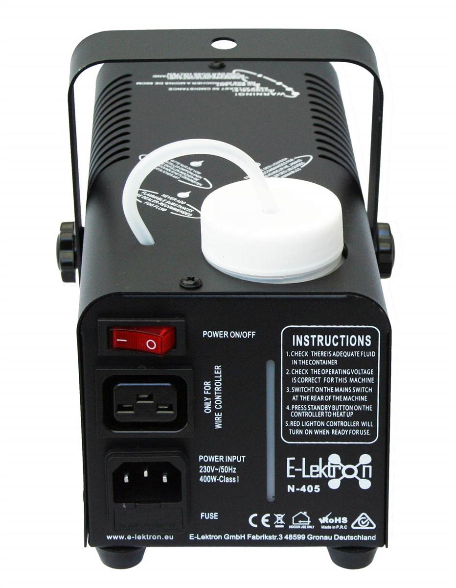 EL160434 E-Lektron N-405 Nebelmaschine 400W inkl. Nebelfluid