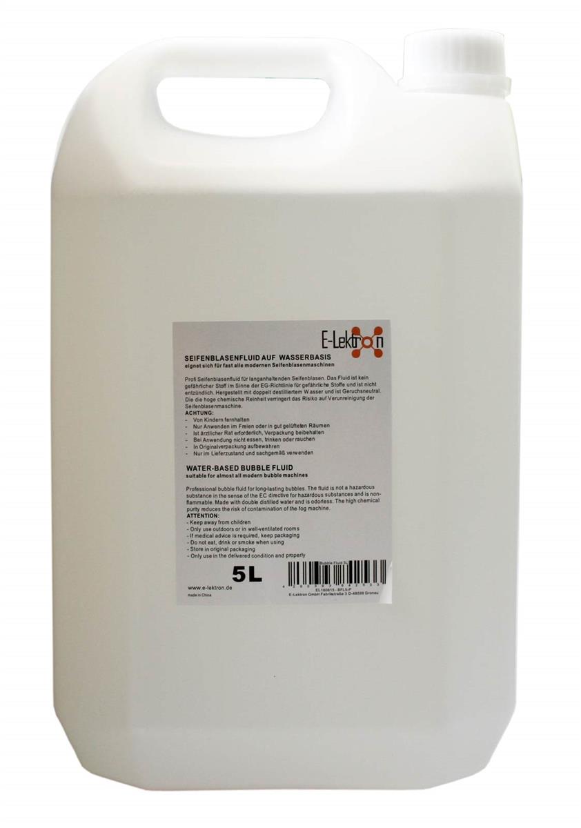 EL160615 E-Lektron BFL5-P Seifenblasenfluid Kanister 5L