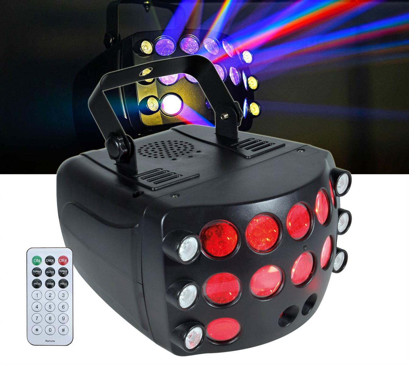 EL151744 E-Lektron  Butterfly-3 RGBW Disco Party Lichteffekt