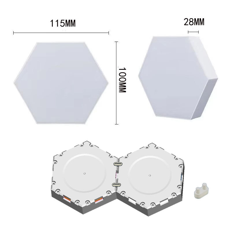EL165100 E-Lektron Hexagon LED-Wandlichteffekt KBB36 6St