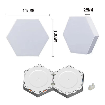 EL165100 E-Lektron Hexagon LED-Wandlichteffekt KBB36 6St