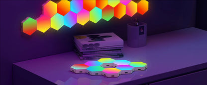 EL165100 E-Lektron Hexagon LED-Wandlichteffekt KBB36 6St