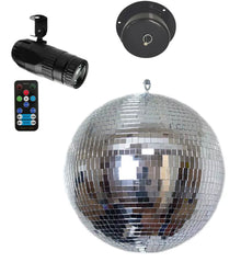 EL150683 Spiegelkugel 25cm Satz inkl. Motor & RGBW Spot