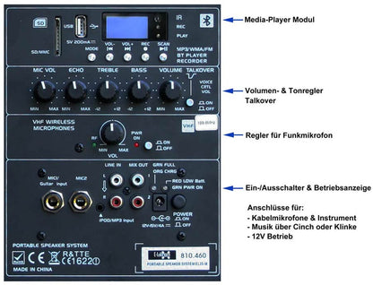 BB810460 mobiles DJ PA Soundsystem EL25-M B-WARE