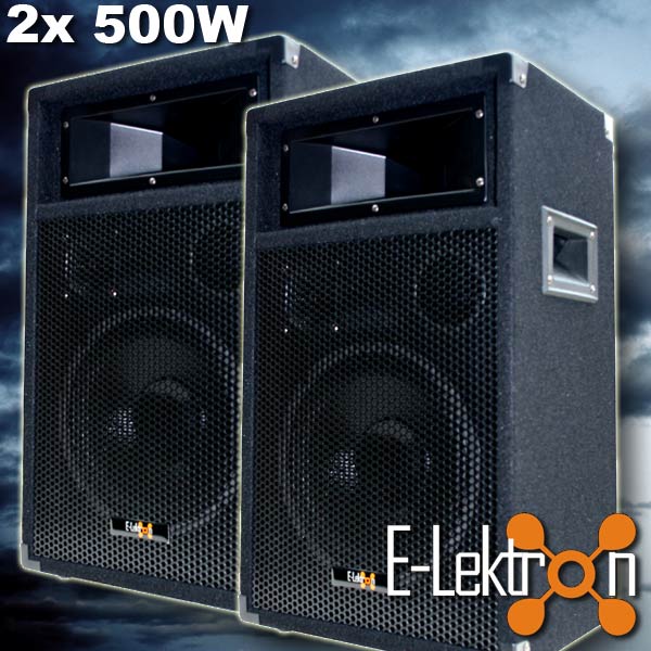 EL279764 E-Lektron PW25 DJ PA Lautsprecher Paar