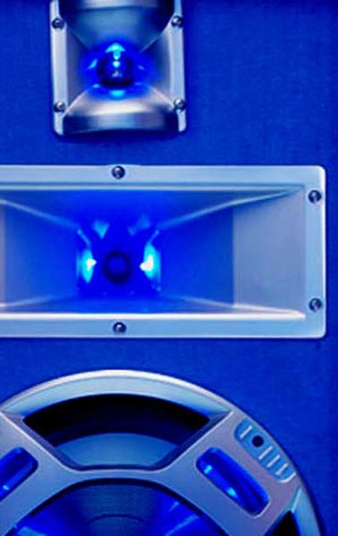 EL179500 E-Lektron Blue-LED Lautsprecher SPL25