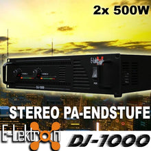 EL199085 E-Lektron DJ-1000 DJ PA-Verstärker