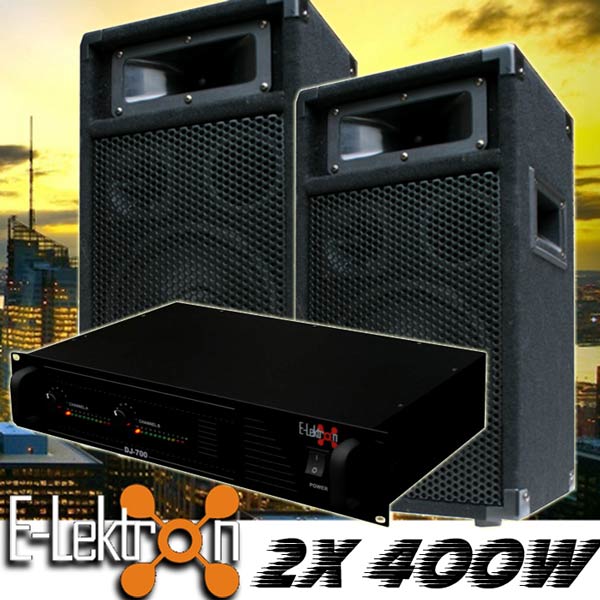 EL189752 DJ PA Anlage DJ-700 Endstufe & PW20 Lautsprecher