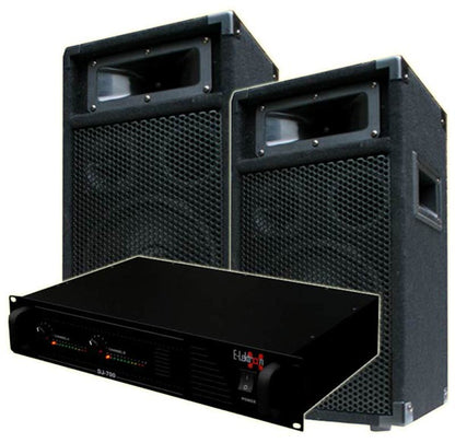 EL189752 DJ PA Anlage DJ-700 Endstufe & PW20 Lautsprecher