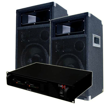 EL189755 DJ PA Anlage DJ-700 Endstufe & PW25 Lautsprecher
