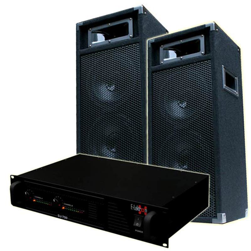 EL189758 DJ PA Anlage DJ-700 Endstufe & PW220 Lautsprecher