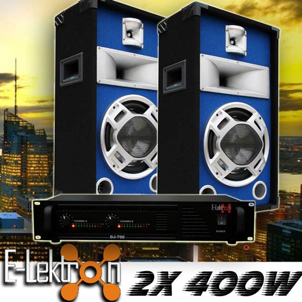 EL189762 DJ PA Anlage DJ-700 Endstufe & SPL25 Lautsprecher
