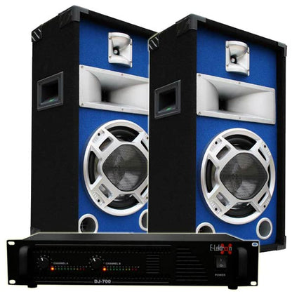 EL189762 DJ PA Anlage DJ-700 Endstufe & SPL25 Lautsprecher
