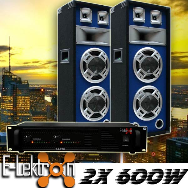 EL189765 DJ PA Anlage DJ-700 Endstufe & SPL220 Lautsprecher