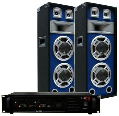 EL189765 DJ PA Anlage DJ-700 Endstufe & SPL220 Lautsprecher