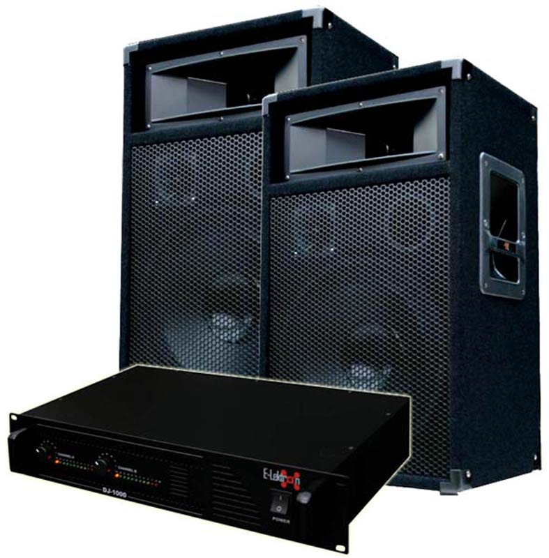 EL189768 DJ PA Anlage DJ-1000 Endstufe & PW30 Lautsprecher