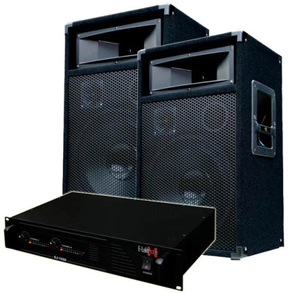 EL189768 DJ PA Anlage DJ-1000 Endstufe & PW30 Lautsprecher