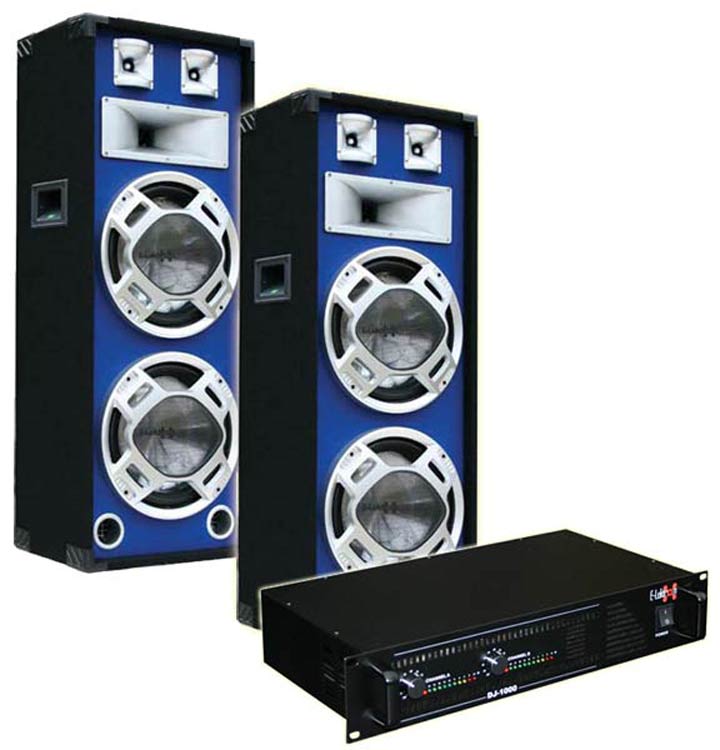EX189771 DJ PA Anlage DJ-1000 Endstufe & SPL230 Lautsprecher