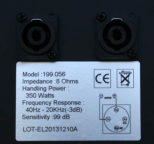 BB199056 B-WARE E-Lektron  JP30 DJ PA Lautsprecher Passiv