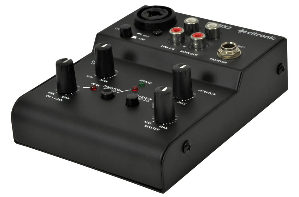 EL172800 Citronic Q-Mix2 kompakt DJ-Mischpult