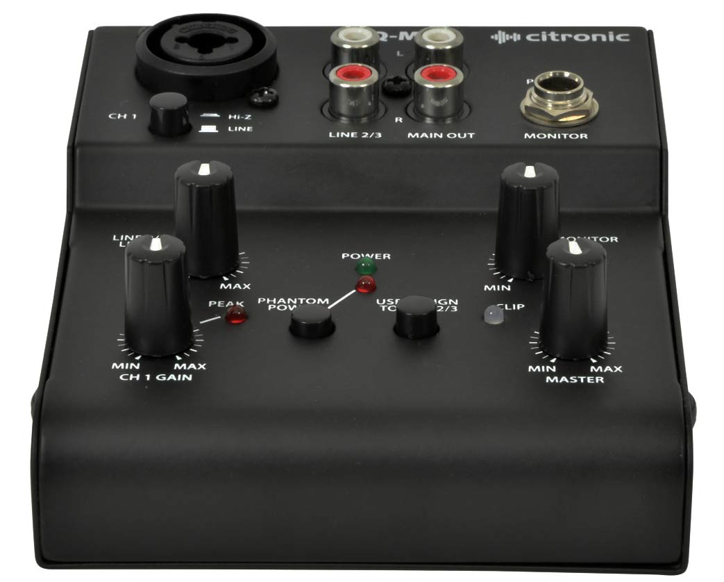 EL172800 Citronic Q-Mix2 kompakt DJ-Mischpult
