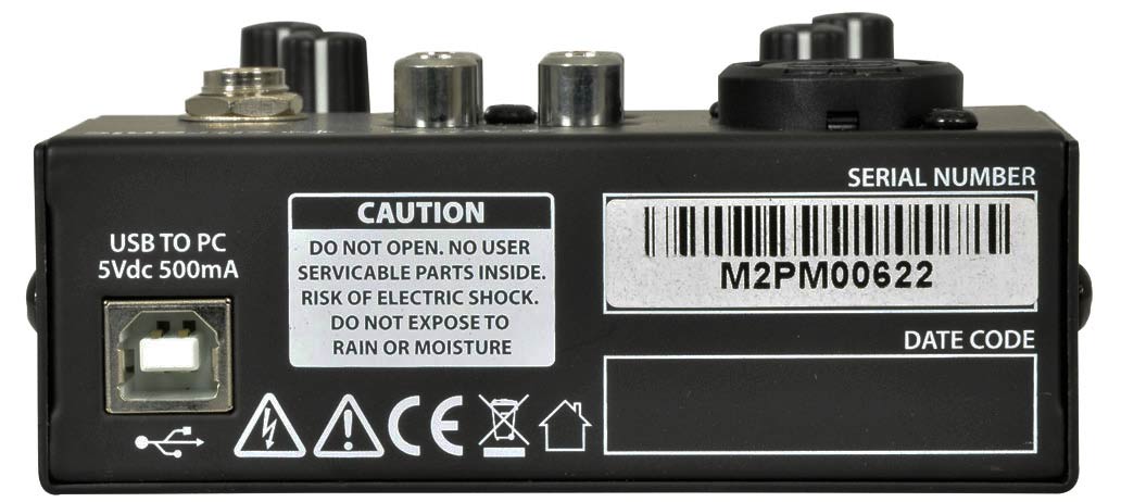 EL172800 Citronic Q-Mix2 kompakt DJ-Mischpult