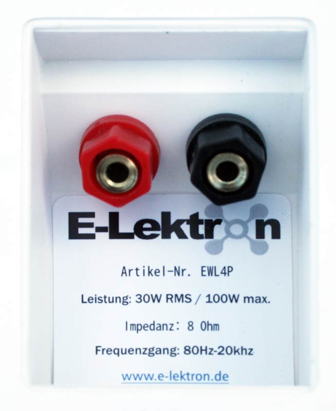 EL100181 E-Lektron EWL4P-W Lautsprechersatz 4" inkl. Wandhalter Weiß