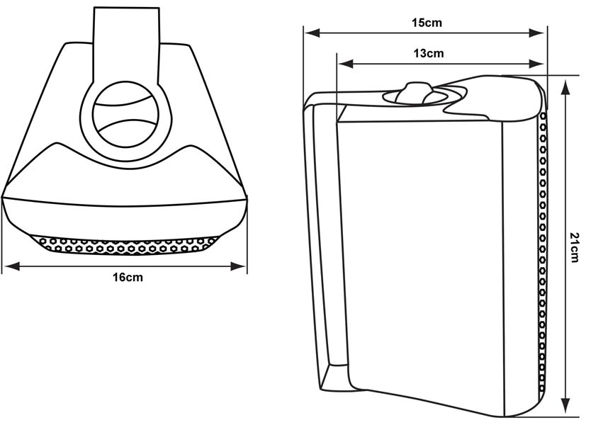 EL100181 E-Lektron EWL4P-W Lautsprechersatz 4" inkl. Wandhalter Weiß