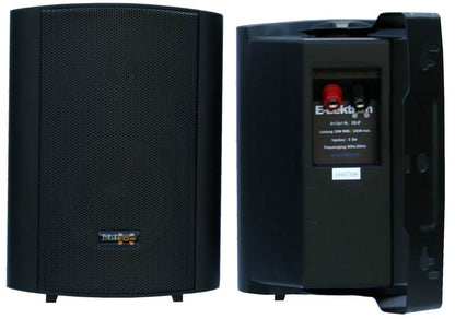 EL100190 E-Lektron EWL5P-B Wand-Lautsprecher Satz 5" Schwarz