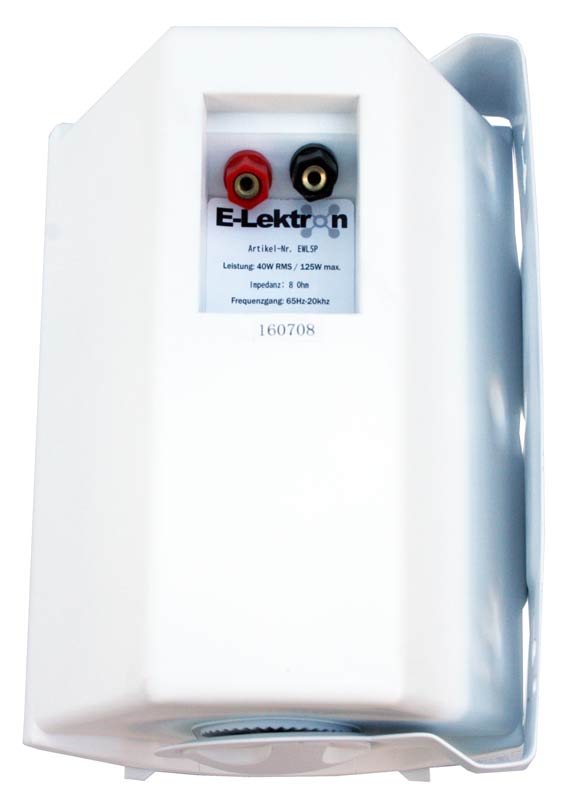 EL100187 E-Lektron EWL5P-W Wand-Lautsprecher Satz 5" Weiß